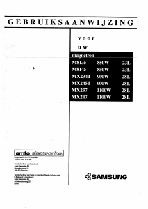 Handleiding Samsung M8135 