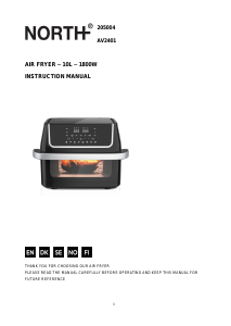 Handleiding North AV2401 Friteuse
