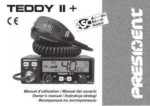 Handleiding President Teddy II+ Transceiver
