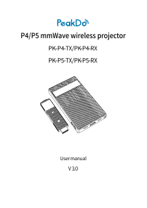 Handleiding PeakDo PK-P5-RX Beamer