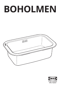Hướng dẫn sử dụng IKEA BOHOLMEN Bồn rửa