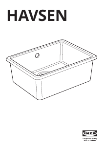 Прирачник IKEA HAVSEN (392.537.13) Мијалник