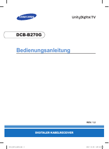 Bedienungsanleitung Samsung DCB-B270G Unity Digital-receiver