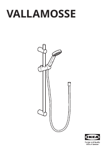 Hướng dẫn sử dụng IKEA VALLAMOSSE Đầu vòi hoa sen