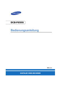 Bedienungsanleitung Samsung DCB-P850G Digital-receiver