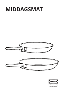 Brugsanvisning IKEA MIDDAGSMAT Pande