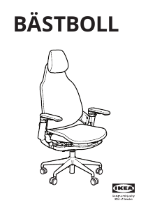 Hướng dẫn sử dụng IKEA BASTBOLL Ghế văn phòng