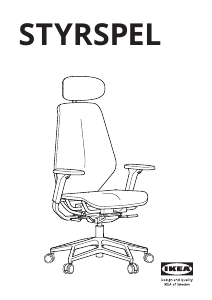 Vadovas IKEA STYRSPEL Biuro kėdė