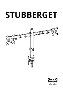 Εγχειρίδιο IKEA STUBBERGET (305.917.65) βραχιονας οθονης