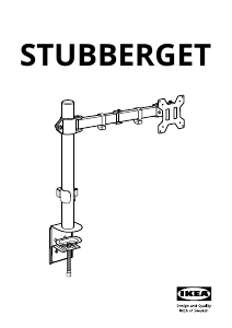 Manuale IKEA STUBBERGET (505.919.34) Supporto per monitor