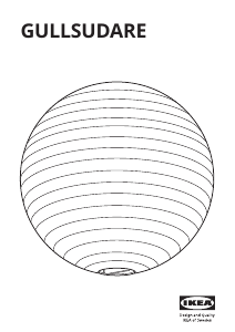 Panduan IKEA GULLSUDARE Lampu