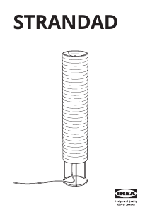 Käyttöohje IKEA STRANDAD Lamppu