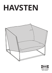 Hướng dẫn sử dụng IKEA HAVSTEN Ghế sân vườn