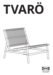 Priručnik IKEA TVARO Vrtna stolica