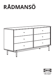 Hướng dẫn sử dụng IKEA RADMANSO (905.936.05) Tủ ngăn kéo