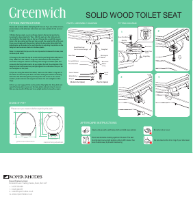 Manual Roper Rhodes Greenwich Toilet Seat