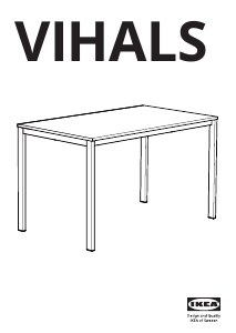 Hướng dẫn sử dụng IKEA VIHALS Bàn ăn