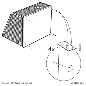 Руководство IKEA DRONJONS (004.288.27) Настольный организатор