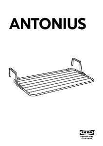 Használati útmutató IKEA ANTONIUS Ruhaszárító állvány