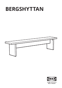 Прирачник IKEA BERGSHYTTAN Работна подлога