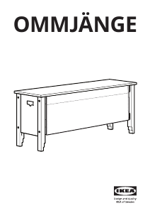 Bruksanvisning IKEA OMMJANGE Bänk