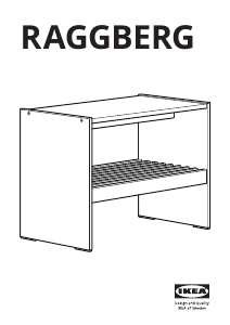 Bruksanvisning IKEA RAGGBERG Bänk