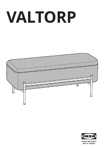 كتيب إيكيا VALTORP مقعد طويل