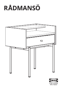 Instrukcja IKEA RADMANSO Stolik nocny