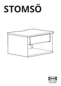 Manual IKEA STOMSO Noptieră