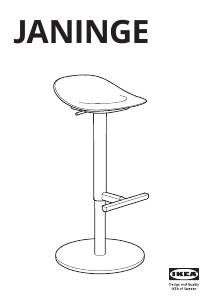 Priručnik IKEA JANINGE Barski stolac