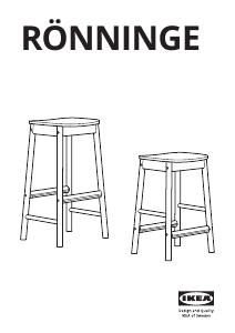 Rokasgrāmata IKEA RONNINGE Bāra krēsls