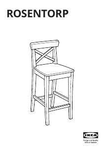 Vadovas IKEA ROSENTORP Baro kėdė