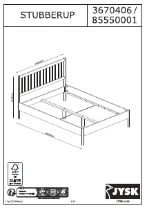 Manual de uso JYSK Stubberup Estructura de cama