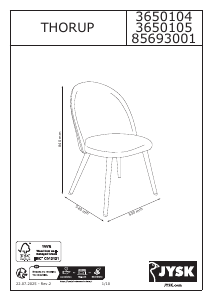 Manual JYSK Thorup Scaun
