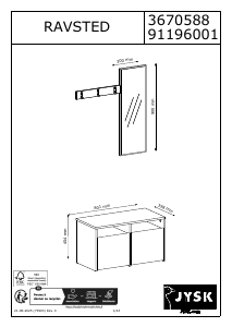 Manual de uso JYSK Ravsted Perchero