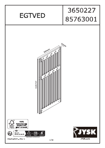 Manual de uso JYSK Egtved Perchero