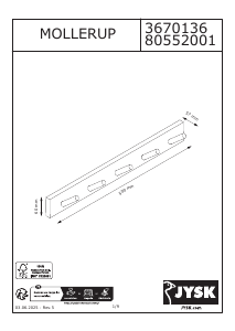 Manual de uso JYSK Mollerup Perchero
