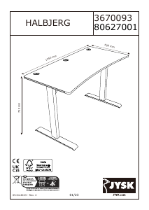 Manual JYSK Halbjerg Desk