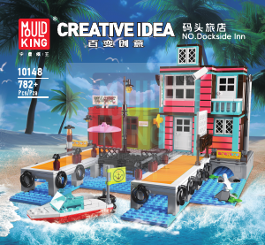 Bedienungsanleitung Mould King set 10148 Creative Idea Hotel mit Schiff