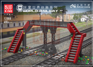 Bedienungsanleitung Mould King set 12008 World Railway Bahnübergang