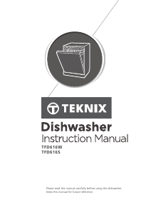 Handleiding Teknix TFD616S Vaatwasser