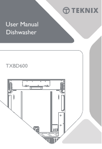 Handleiding Teknix TXBD600 Vaatwasser