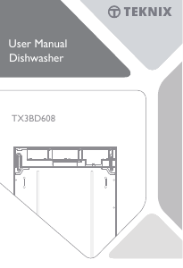 Handleiding Teknix TX3BD608 Vaatwasser