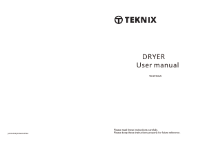 Handleiding Teknix TKHP9HW Wasdroger
