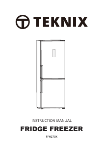 Bruksanvisning Teknix FFH270X Kyl-frys