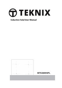 Handleiding Teknix BITK260IHSPL Kookplaat
