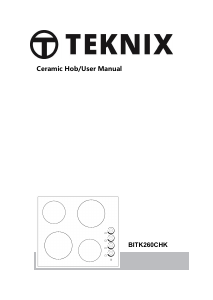 Handleiding Teknix BITK260CHK Kookplaat