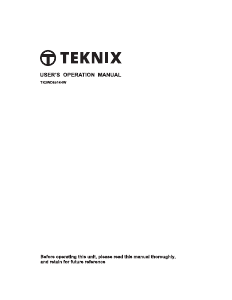 Handleiding Teknix TK2WD8514HW Wasmachine