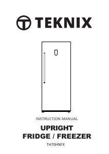 Handleiding Teknix TH70HNFX Koelkast