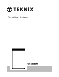 Handleiding Teknix UC55R5W Koelkast